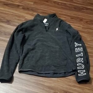 Hurley Charcoal Zip-Up Sweater